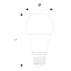 ŻARÓWKA LED A60 E27 10W 230V 3000K super cena